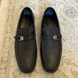Ferragamo Mens Black Dress Shoes